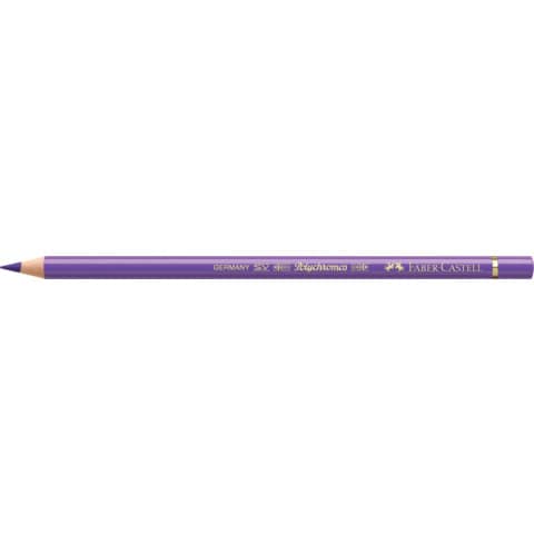 Matite colorate permanenti Faber Castell Polychromos mina 3,8 mm conf. 6 pezzi - viola - 110138